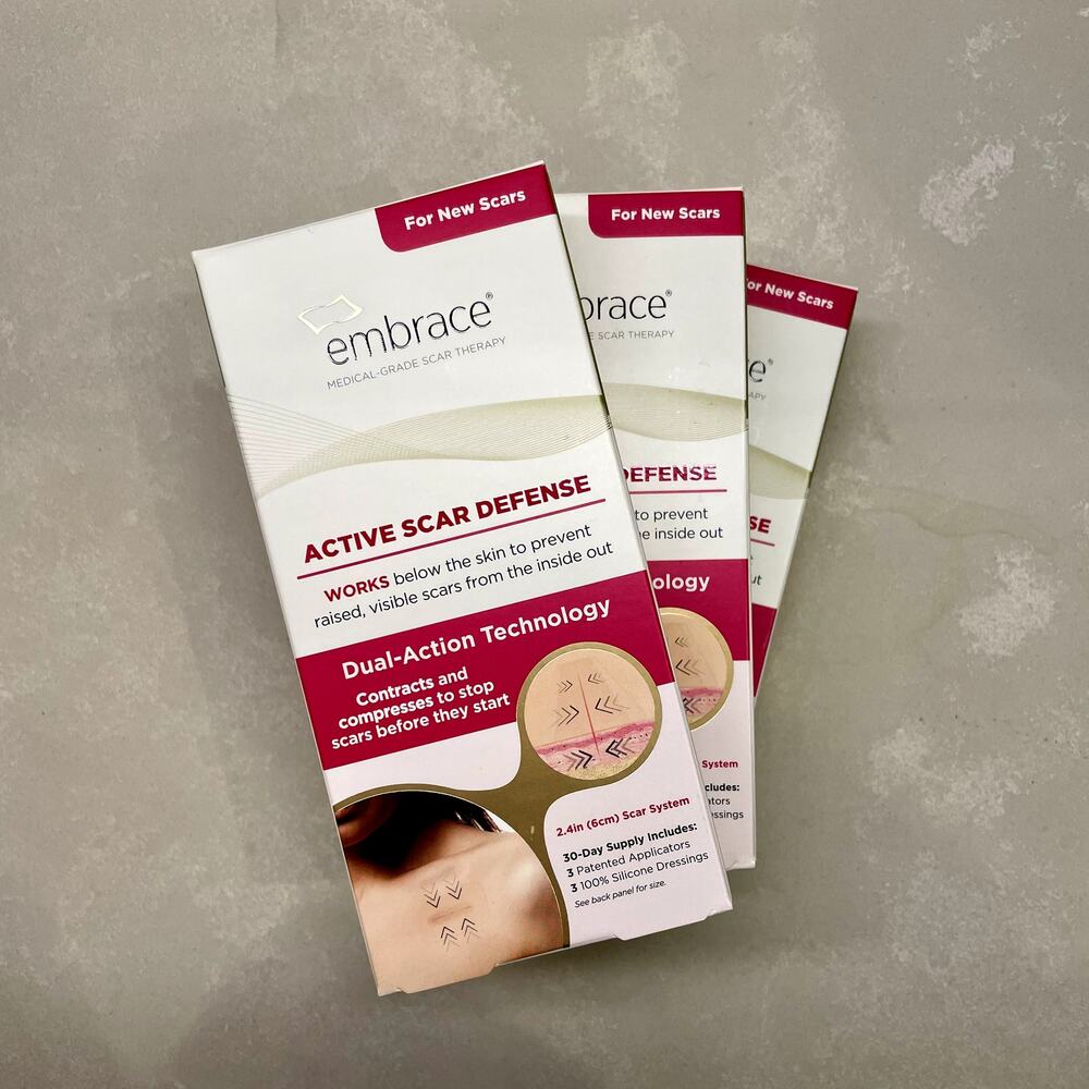 3X Embrace Active Scar Defense Silcone Sheets 2.4 in Medium